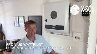 Fronius Wattpilot opladning af elbil fra egen strøm fra solcelleanlæg [upl. by Yssej]