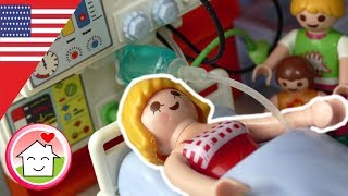 Playmobil english Mommy’s in Hospital  The Hauser Family [upl. by Mortimer]