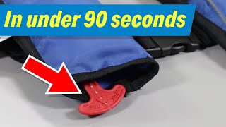 How to Convert your Inflatable Life Vest from Automatic to Manual Only [upl. by Inaffyt462]