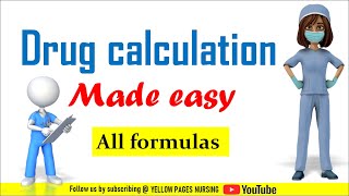 Drug calculation made easy with 4 simple formulas  Exam tips and Tricks  NCLEX questions  NURSE [upl. by Alimac]