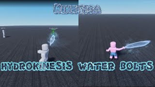 Kinetica Hydrokinesis Redirectable Water Bolts  ROBLOX [upl. by Freya777]