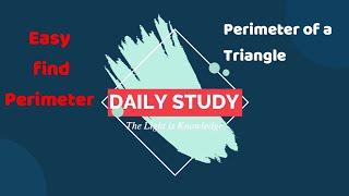 How to Find the Perimeter of a Triangle  Calculate the Perimeter of a Triangle [upl. by Kylander]