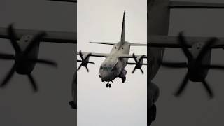 Italian Air Force C27J Spartan thrill combat landing c27j spartan transport aircraftcarrier [upl. by Aroz840]