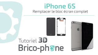 Tuto 3D iPhone 6S  remplacer le bloc écran complet HD 3D [upl. by Rexanne]