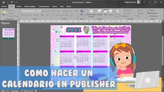 Como crear un calendario en Publisher [upl. by Helbon]