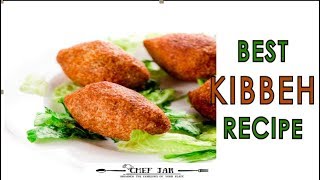 KIBBEH RECIPE  LEBANESE MEAT CROQUETTES CHEFJAR [upl. by Carter]