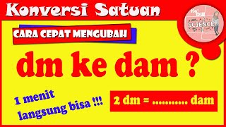 dm ke dam  mengubah desimeter ke dekameter dm ke dam [upl. by Izzy189]