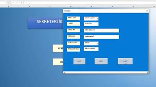 Excel Sekreterlik amp Kargo Takip Programı [upl. by Slaughter]