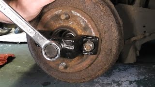 How to remove a seized on drum brake [upl. by Bradney]