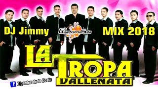 La Tropa Vallenata Mix 2018  DJ Jimmy El Genio Del Disco  Mixes DJs On Line [upl. by Isma]