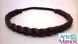 Cómo hacer una BALACA POSTIZO hecho con PELO SINTÉTICO paso a paso  Synthetic hair headband [upl. by Tabbitha]