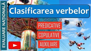 CLASIFICAREA VERBELOR  predicative copulative auxiliare [upl. by Tat139]