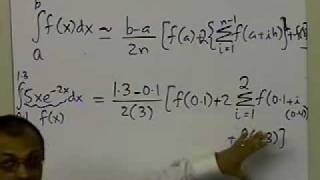 Multiple Segment Trapezoidal Rule Example Part 1 [upl. by Neukam505]