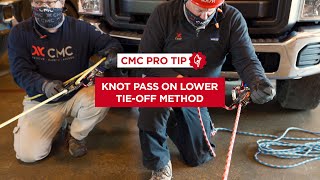 How to Pass a Knot on a Lower Through the CLUTCH Using the TieOff Method  CMC Pro Tip [upl. by Enael]