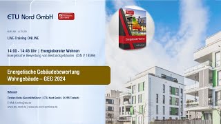 Energetische Bewertung von Bestandsgebäuden DIN V 18599 Energieberater Wohnen JLTO220 Teil 3 [upl. by Paulo]