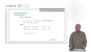 Introducción a la optimización Conceptos Básicos   UPV [upl. by Osbourn]