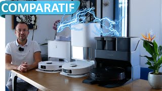 Quel est le meilleur aspirateur robot  ⚡ Roborock S7 MaxV Ultra VS Dreame L10s Ultra VS Deebot T10 [upl. by Ahcrop]