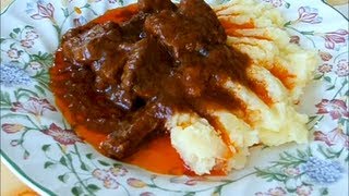 Поджарка из говядины  Boeuf sauce tomate wmv [upl. by Ade]