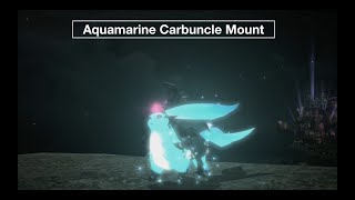 Final Fantasy XIV  Aquamarine Carbuncle Mount [upl. by Eelirak]