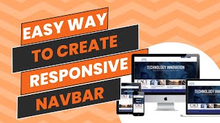 How To Create a Responsive Navbar Using Bootstrap5  2024 [upl. by Esenej]