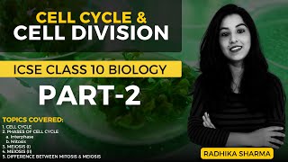 Cell Cycle amp Cell Division  ICSE CLASS 10 Biology  Part2 [upl. by Ahsened48]