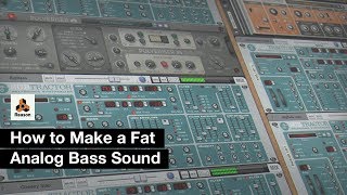 Sound Design Tutorial How to Make a Fat Analog Bass Sound in Reason [upl. by Rez]