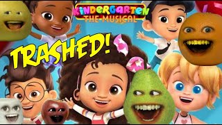 Annoying Orange  Kindergarten The Musical Trailer Trashed [upl. by Drusilla673]