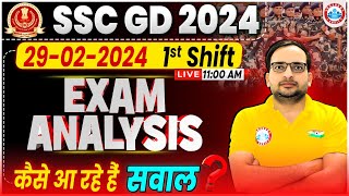 SSC GD 2024 Exam Analysis  SSC GD 29 Feb 1st Shift Exam Analysis SSC GD 2024 Paper Solution [upl. by Whallon227]