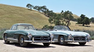 REVealed 1955 MercedesBenz 300 SL Gullwing amp 1957 MercedesBenz 300 SL Roadster [upl. by Ecarret726]