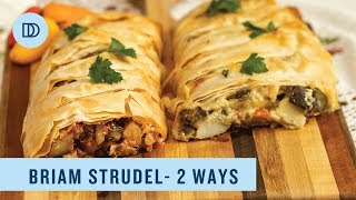 Roasted Vegetable Strudel 2 WAYS GreekBriam in Phyllo [upl. by Alexandria]