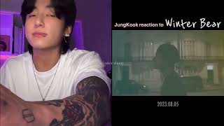 Jungkook reaction to Winter Bear by V [upl. by Irfan]