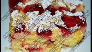 Erdbeer Rhabarber Kuchen [upl. by Merrel179]