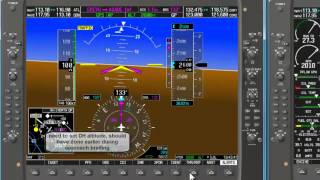 G1000 LPV Instrument Approach demonstration [upl. by Wesa]