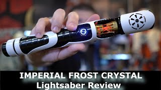 Star Wars Imperial Frost Crystal Neopixel Lightsaber Review  CCSabers TXQ [upl. by Boyt]