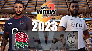 England VS Fiji 2023  Rugby Challenge 4 [upl. by Niletac]