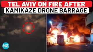 Tel Aviv Two Other Central Israeli Regions Hit By Drones As IDF Bombs Beirut amp Syria  Gaza War [upl. by Pellegrini]