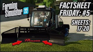 FS22 ‘BANGING’ FACTSHEET FRIDAY 5 Sheets 1720 INFO SHARING  Farming Simulator 22 [upl. by Demetrius847]