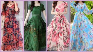 Glamorous And Fascinating New Floral Printed Long Length Maxi Dresses Ideas For GirlsWomen 2k24 [upl. by Asim]