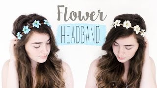 DIY Flower Headbands  Spring DIYs  Veronica Marie [upl. by Malvino]