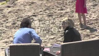 Léa Seydoux and Edouard Baer at the Nikki Beach in Cannes [upl. by Tjader815]