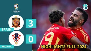 SPAIN VS KROATIA HIGHLIGHTS FULL 2024 EURO GERMANNY [upl. by Lura]