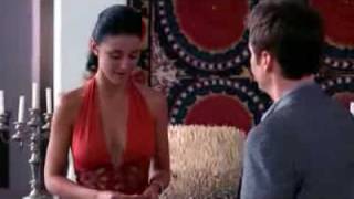 Emmanuelle Chriqui  quotEntouragequot Red Dress Cleavage [upl. by Hsak]