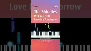 The Shirelles  Will You Still Love Me Tomorrow  EASY Piano TUTORIAL by Piano Fun Play shorts [upl. by Haramat]