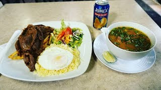 Ecuadorian Food  CHURRASCO  BEEF SOUP  EMPANADA authentic taste of Ecuador  Toronto Canada [upl. by Mackie324]