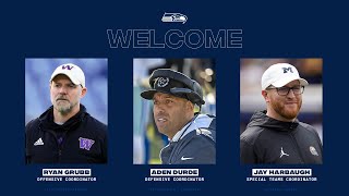 Seahawks Coordinators Introductory Press Conference  February 15 2024 [upl. by Luckin]