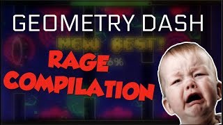 FUNNIEST RAGES IN GEOMETRY DASH 2 razing717 montage [upl. by Sibell340]