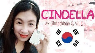 CINDELLA with Glutathione and Vit C from Korea REVIEW  Aehy Ree [upl. by Zandra]