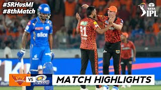 Mumbai Indians vs Sunrisers Hyderabad IPL 55th Match Highlights 2024  SRH VS MI IPL 2024 Highlights [upl. by Ainirtak]