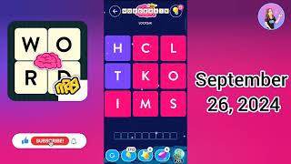 WordBrain Space Brain Event September 26 2024  All Parts Answers [upl. by Ateiluj]