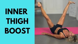 8 Minute Inner Thigh And Quad Workout At Home No Equipment Needed [upl. by Hsakaa198]